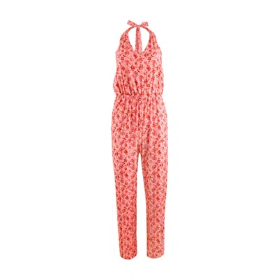 Morrato Bali Women's Juliana Jumpsuit Daffodils Red