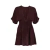 Morrato Bali Women's Pink / Purple Dulce Mini Dress Rum Raisin In Pink/purple