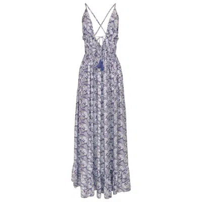 Morrato Bali Women's Pink / Purple Inaaya Maxi Dress Jillian Tea In Pink/purple
