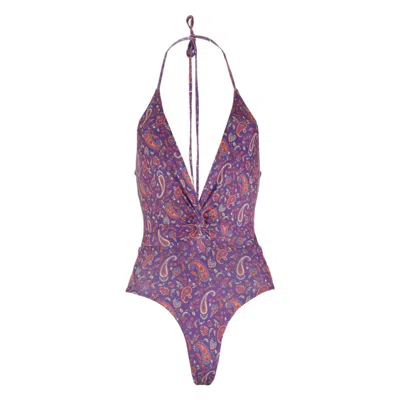Morrato Bali Women's Pink / Purple Odette One Piece Ainsley Purple In Pink/purple