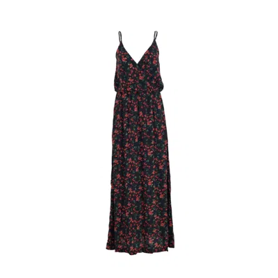 Morrato Bali Women's Red / Black Aurelia Maxi Dress Rose Crimson In Red/black