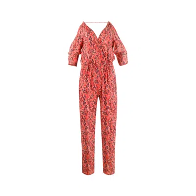 Morrato Bali Women's Red / Black Selena Jumpsuit Maizey Space In Red/black