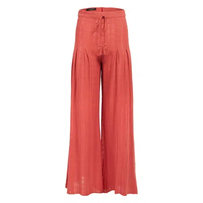 Morrato Bali Women's Red  - Wide Legs Pants Reina Pants - Desire In Orange