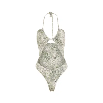 Morrato Bali Women's Solange One Piece Topographical Green