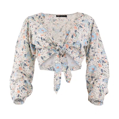 Morrato Bali Women's White Calandra Top Fleur Seashell