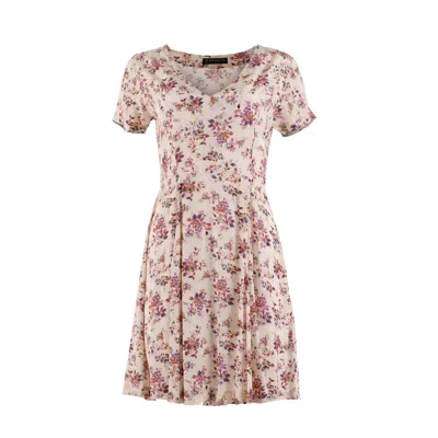 Morrato Bali Women's White Celine Mini Dress Zinnia Lavender