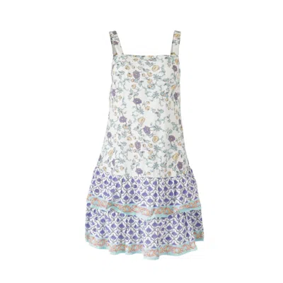 Morrato Bali Women's White Flor Mini Dress Casablanca Moon Light Jade