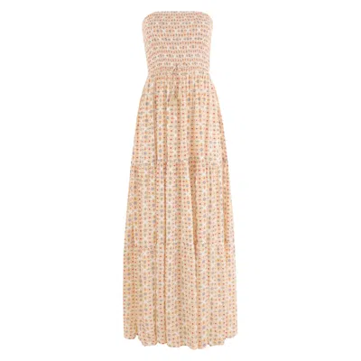 Morrato Bali Women's Yellow / Orange Baseema Maxi Dress Morrocans Eve Spring In Yellow/orange