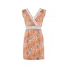 Morrato Bali Women's Yellow / Orange Jewel Mini Dress Daviana Tangerine In Yellow/orange