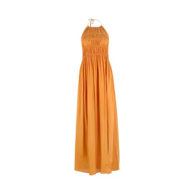 Morrato Bali Women's Yellow / Orange Mahrosh Maxi Dress Ginger In Yellow/orange