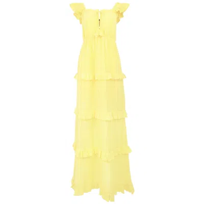 Morrato Bali Women's Yellow / Orange Paula Maxi Dress Lemon In Yellow/orange