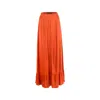 Morrato Bali Women's Yellow / Orange Sonth Maxi Skirt Burnt Ochre In Yellow/orange