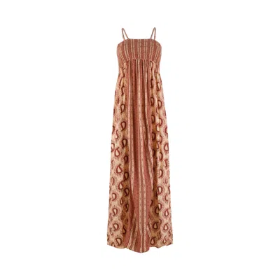 Morrato Bali Women's Yellow / Orange Veena Maxi Dress Ophelia Chamois In Yellow/orange