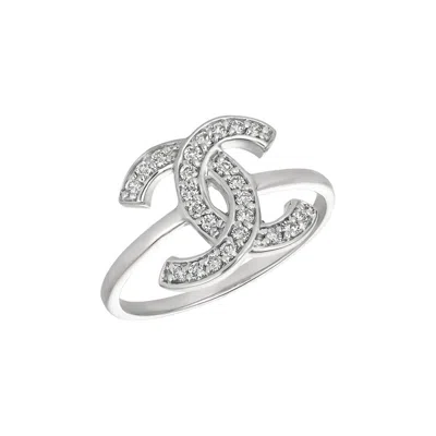 Pre-owned Morris 0.25 Carat Natural Diamond Pave Ring Si 14k White Gold
