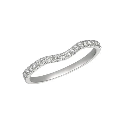 Pre-owned Morris 0.25 Carat Natural Diamond Ring Band Si 14k White Gold