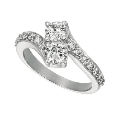 Pre-owned Morris 0.35 Carat Natural Diamond Ring G-h Si Set In 14k White Gold