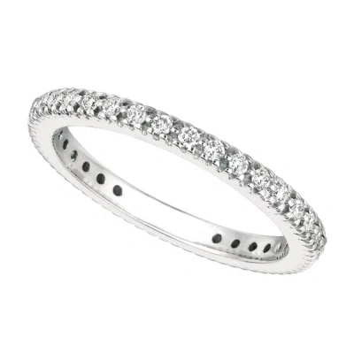 Pre-owned Morris 0.50 Carat Natural Diamond Eternity Ring Band Si 14k White Gold