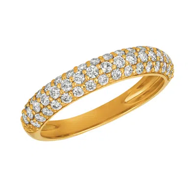 Pre-owned Morris 0.75 Carat Natural Diamond Ring Band Si 14k Yellow Gold