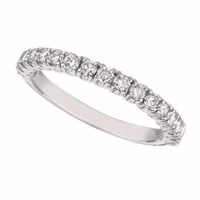 Pre-owned Morris 0.75 Carat Natural Diamond Stackable Ring Si 14k White Gold