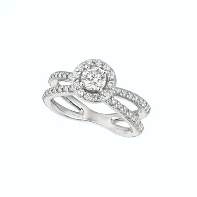 Pre-owned Morris 1.05 Carat Natural Diamond Engagement Ring Si 14k White Gold