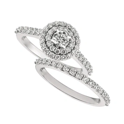 Pre-owned Morris 1.25 Carat Natural Diamond Engagement Ring Set Si 14k White Gold