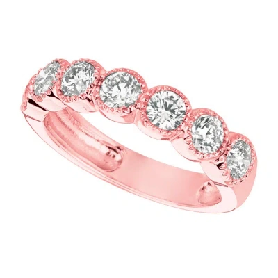 Pre-owned Morris 1.40 Carat Natural Diamond Ring Si 14k Rose Gold In Pink