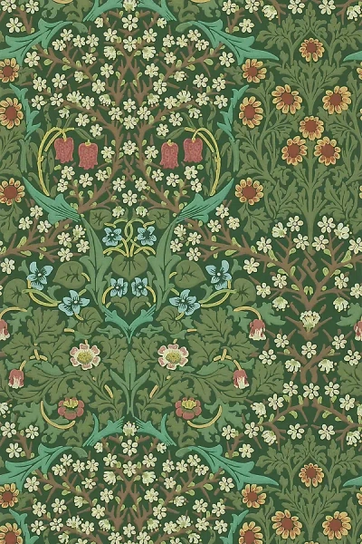 Morris & Co. Blackthorn Wallpaper In Green