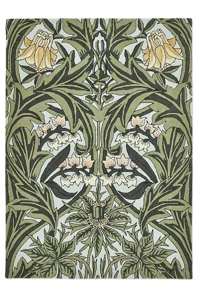Morris & Co. Bluebell Leafy Arbour Rug In Green