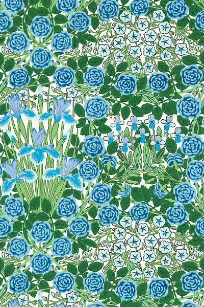 Morris & Co. Campanula Wallpaper In Blue
