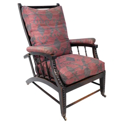 Pre-owned Morris & Co. Phillip Webb For  An English Aesthetic Movement Reclining Armchair In Brown