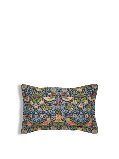 Morris & Co. Strawberry Thief Pillowcase Pair In Indigo