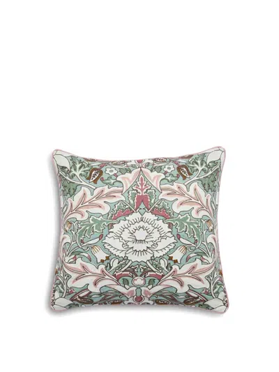 Morris & Co. Strawberry Thief Severne Cushion In Cochineal