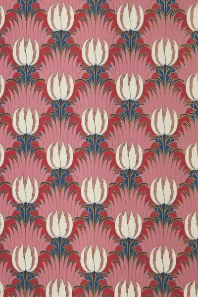 Morris & Co. Tulip & Bird Floral Wallpaper In Multi