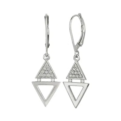 Pre-owned Morris & David 0.20 Carat Natural Diamond Earrings G Si 14k White Gold