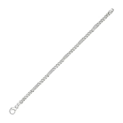 Pre-owned Morris & David 0.56 Carat Natural Diamond Bracelet G Si 14k White Gold