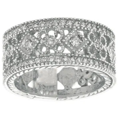 Pre-owned Morris & David 0.66 Carat Natural Diamond Eternity Band G Si 14k White Gold