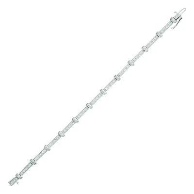 Pre-owned Morris & David 0.75 Carat Natural Diamond Bracelet G Si 14k White Gold
