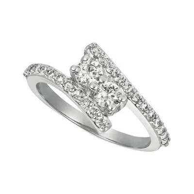 Pre-owned Morris & David 0.75 Carat Natural Diamond Ring G Si 14 Karat White Gold