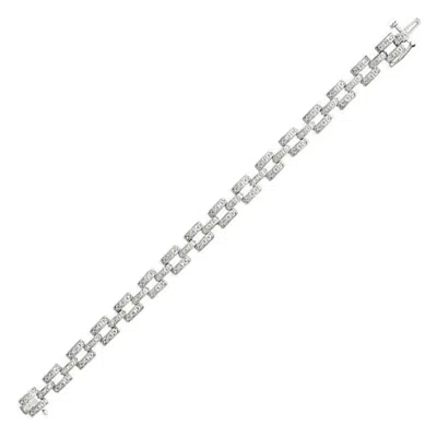Pre-owned Morris & David 1.25 Carat Natural Diamond Bracelet G Si 14k White Gold