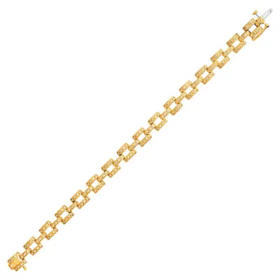 Pre-owned Morris & David 1.25 Carat Natural Diamond Bracelet G Si 14k Yellow Gold