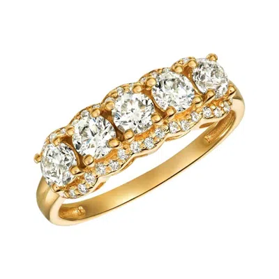 Pre-owned Morris & David 1.25 Carat Natural Diamond Ring Band G Si 14 Karat Yellow Gold