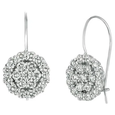 Pre-owned Morris & David 1.52 Carat Natural Diamond Earrings G Si 14k White Gold