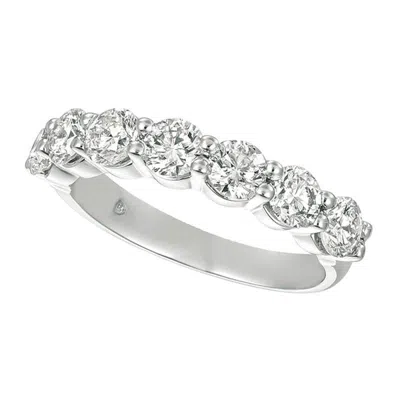Pre-owned Morris & David 1.75 Carat 7 Stone Natural Diamond Ring Band G Si 14k White Gold