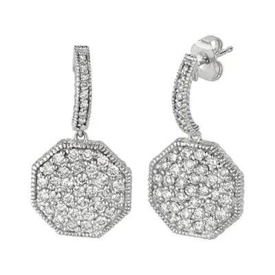 Pre-owned Morris & David 2.00 Carat Natural Diamond Drop Earrings G Si 14k White Gold