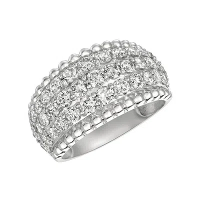 Pre-owned Morris & David 2.00 Carat Natural Diamond Ring G Si 14 Karat White Gold