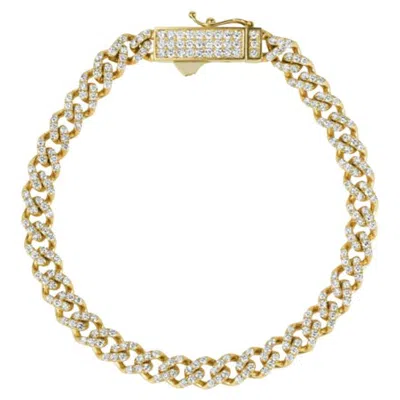 Pre-owned Morris & David 2.75 Carat Natural Diamond Link Bracelet G Si 14k Yellow Gold 15.5 Grams