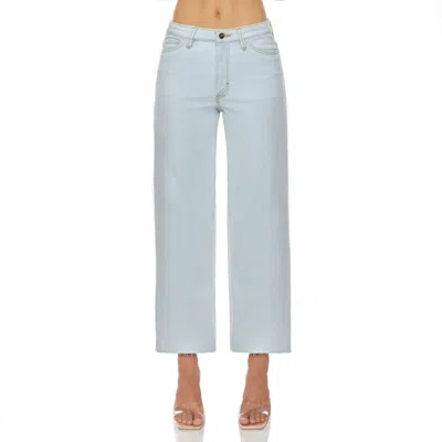 Morrison Denim Fly Girl Cropped Wide Leg Jeans In My Prerogative In Blue