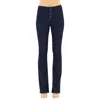 Morrison Denim Starlet Boot Cut Exposed Button Fly Jeans In East Coast Rinse