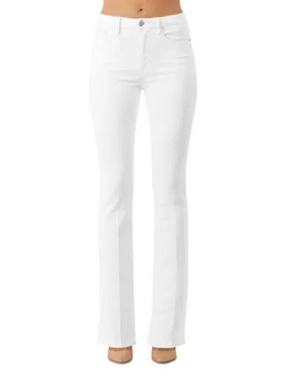 Morrison Denim Starlet Mid Rise Bootcut Jeans In White