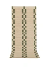 Morrow Soft Goods Alina Kitchen & Bath Mat Runner In Tan & Olive
